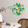 Citroen - Bloemen - Bruisend - Water Wandcirkel plexiglas klein 852 -sfeer4