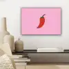 Peper - Rood - Illustratie canvas 2cm klein -sfeer6