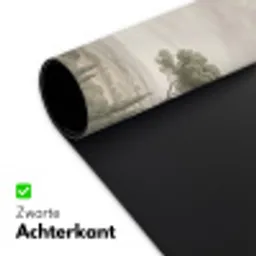 Vallei - Bos - Natuur - Groen Muismat XXL klein -sfeer2
