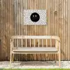 Tekst - Geluk definitie - Quotes - Geluk (is genieten van wat er is) - Woordenboek Tuinposter op houten frame 2 cm dik klein -sfeer4