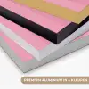 Roze - Gestreept - Belle Textielframe zwart klein -USP_kleurenNL