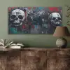 Schedels - Graffiti - Abstract PET vilt middel -sfeer2