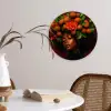 Vrouw - lychee - exotisch Wandcirkel kunststof plaat 5mm dik klein -sfeer4