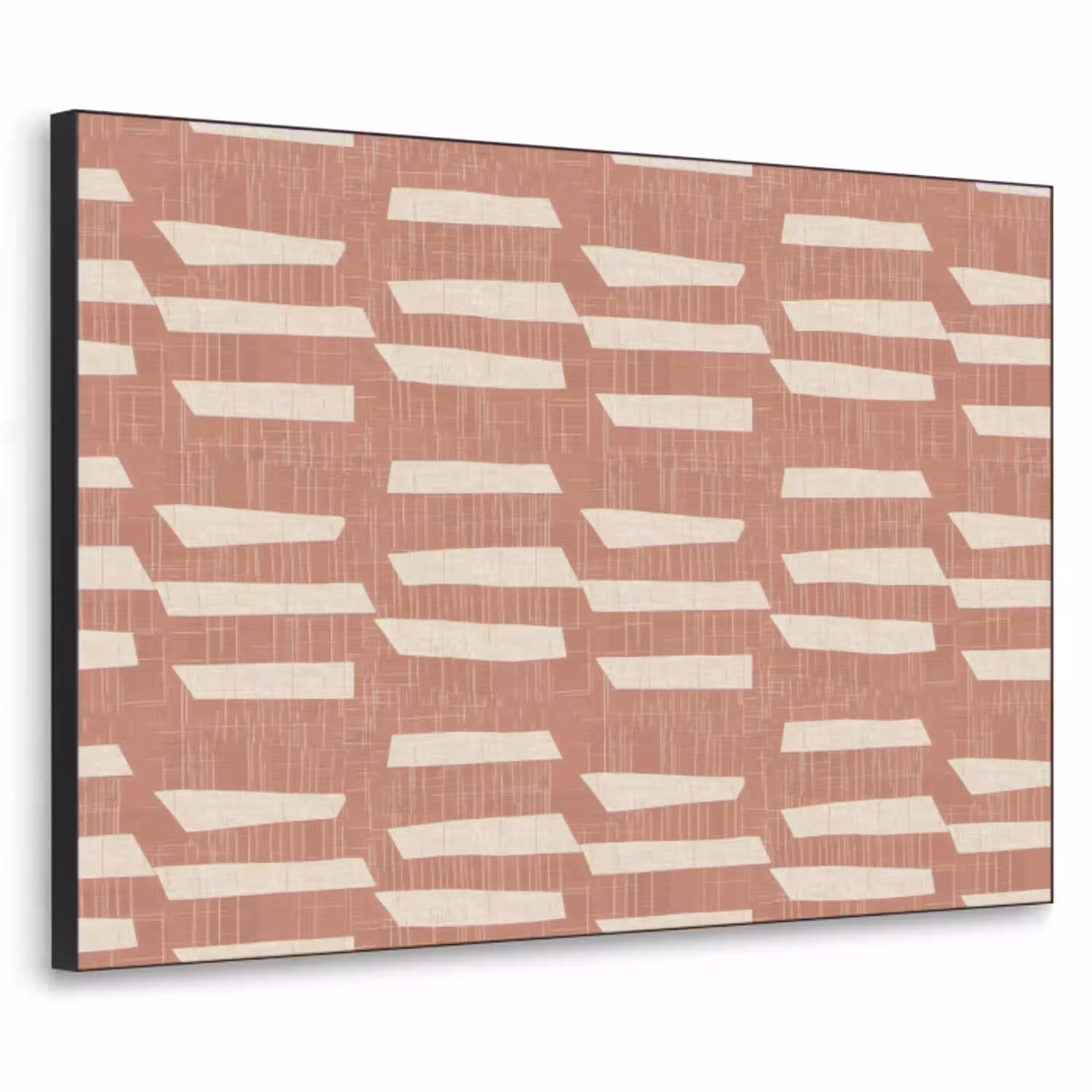 Terracotta - Abstract - Textuur - Patroon Textielframe zwart klein 947 -3d