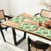 Kool - Bladgroen - Wit - Patroon Placemat vinyl groot 368 -zzsfeer4_Kitchenyeah-website