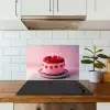 Taart - Hart - Roze keuken achterwand spatscherm klein -sfeer2