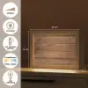 Houtlook - Bruin Light Box met kabel (Tafellamp) klein -USP_NL
