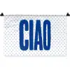 Ciao - Blauw - Stippen Wandkleed katoen klein -zz3d