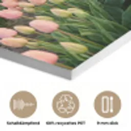 Tulpen - Landschap - Roze PET vilt klein -closeup_DE
