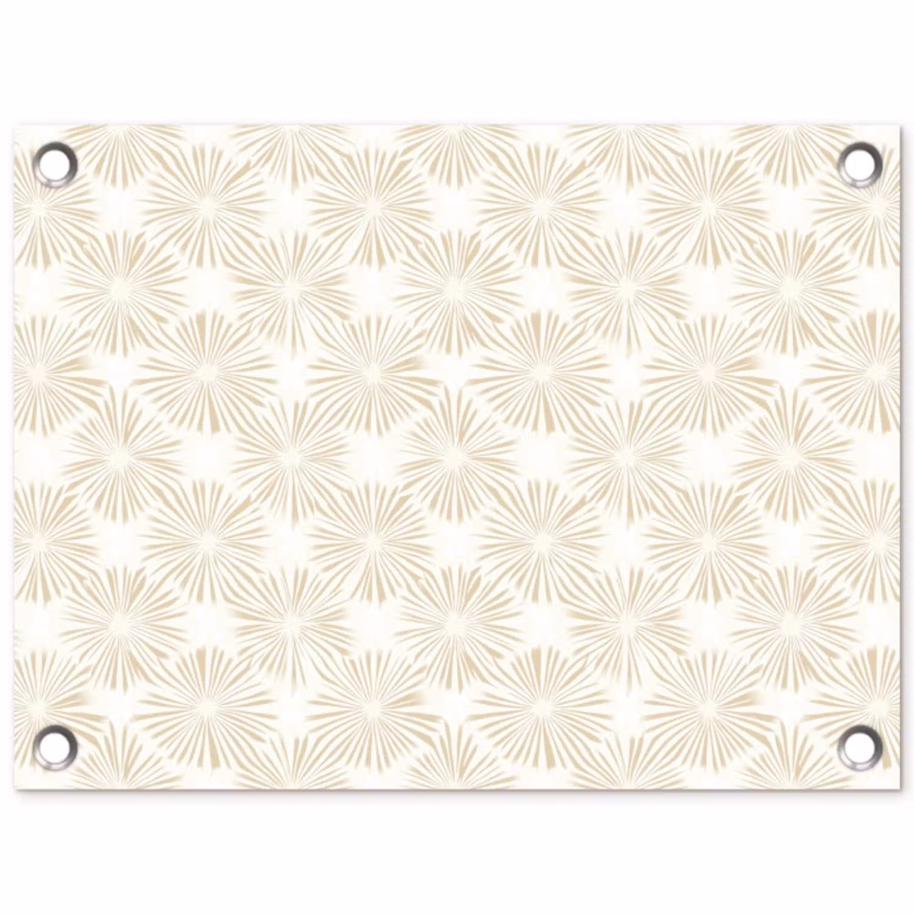 Abstract - Motief - Beige tuinposter los doek klein 239 -3d