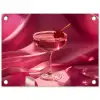 Cocktail - Pink - Luxe tuinposter los doek klein -3d
