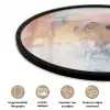 Abstract - Pastel kleuren - Goud - Modern - Aesthetic Fotolijst rond zonder passe partout klein -closeup_NL