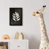 Blad - Wit - Minimalistisch fotolijst zwart zonder passe partout klein -usfeer4_kinderkamer