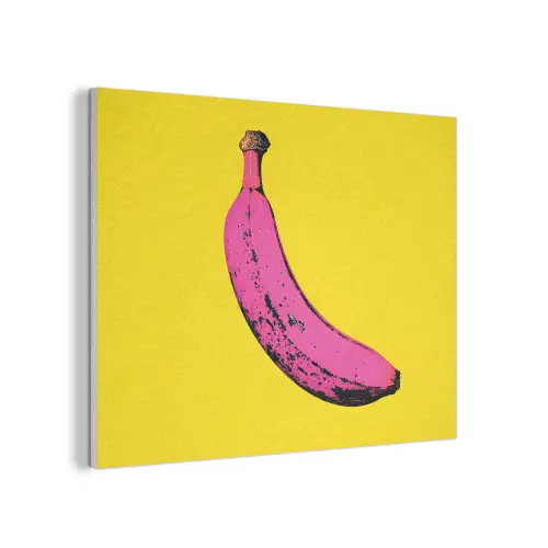 Banaan - Grafisch - Geel PET vilt klein -3d