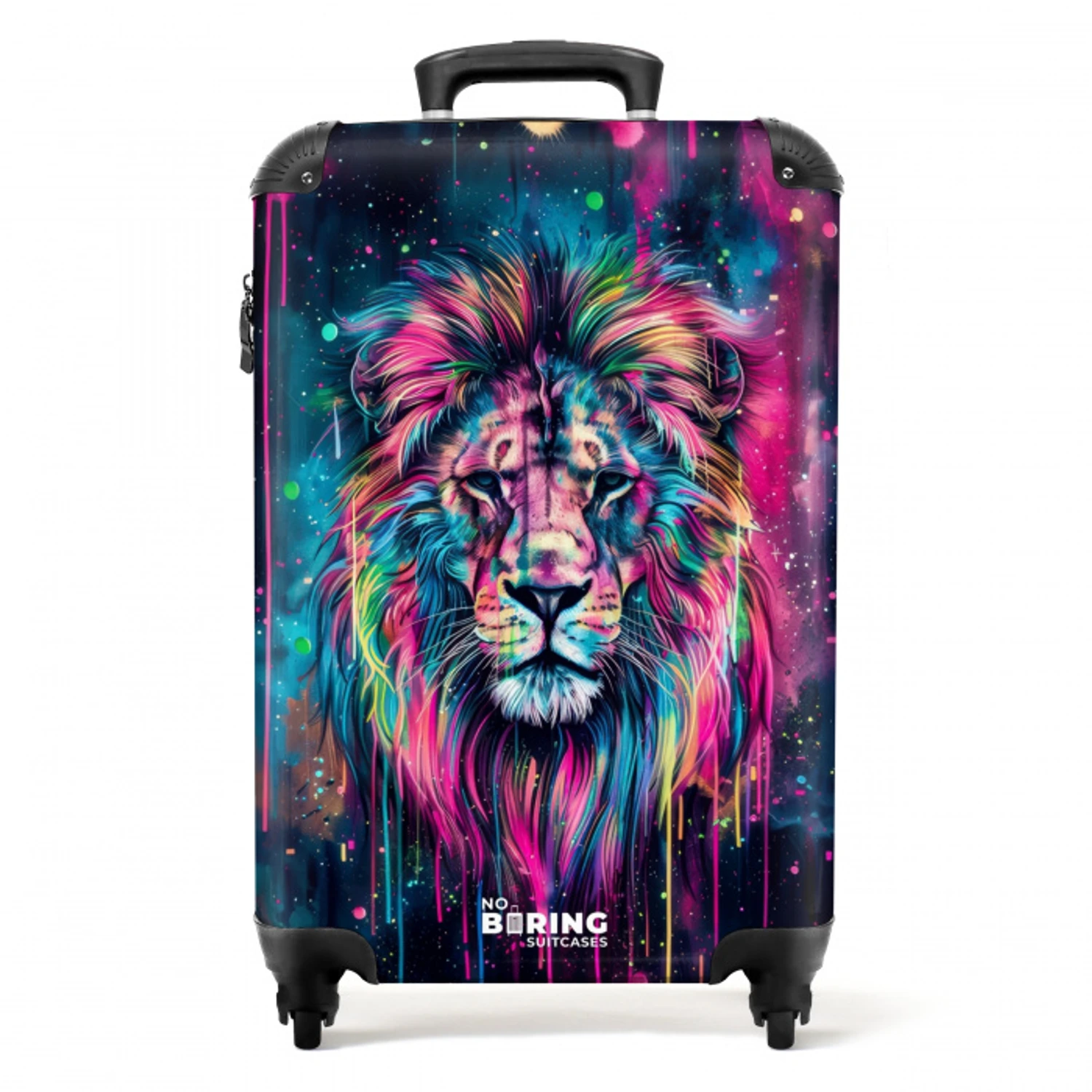 Leeuw van verfspetters NBS - Handbagage koffer - Unisex middel -productfoto_recht