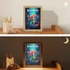 Zeemeermin - Bloemen - Onderwater - Meisjes - Kind Light Box met kabel (Kinderlampje) klein -sfeer3_kind