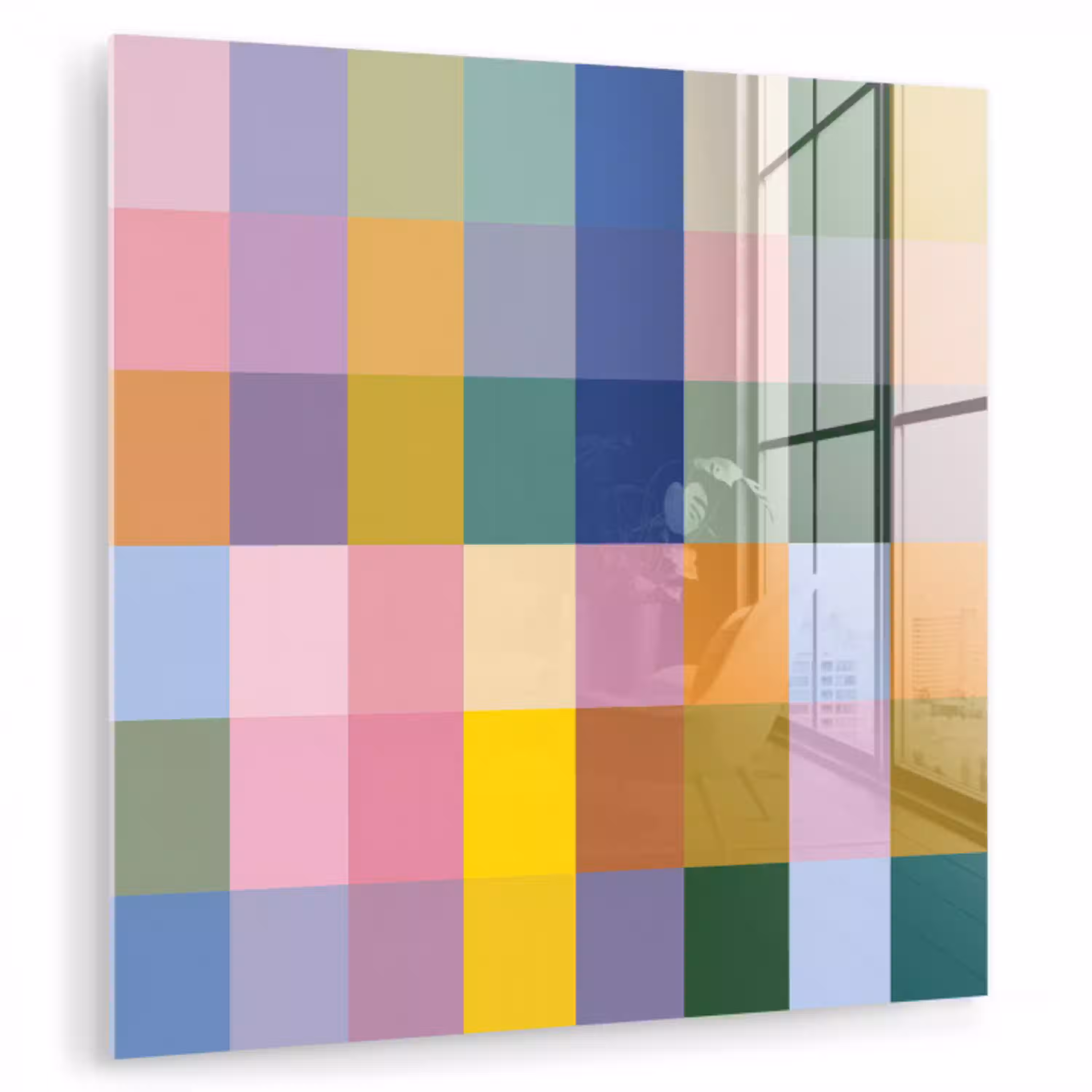 Blokken - Vierkant - Patroon - Gekleurd plexiglas 5mm klein -zzzproduct_nieuw