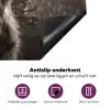 Schotse hooglander - Koe - Dieren - Zwart - Wit Inductie beschermer vinyl 3mm klein -zzzzzzz-cc-onderkant