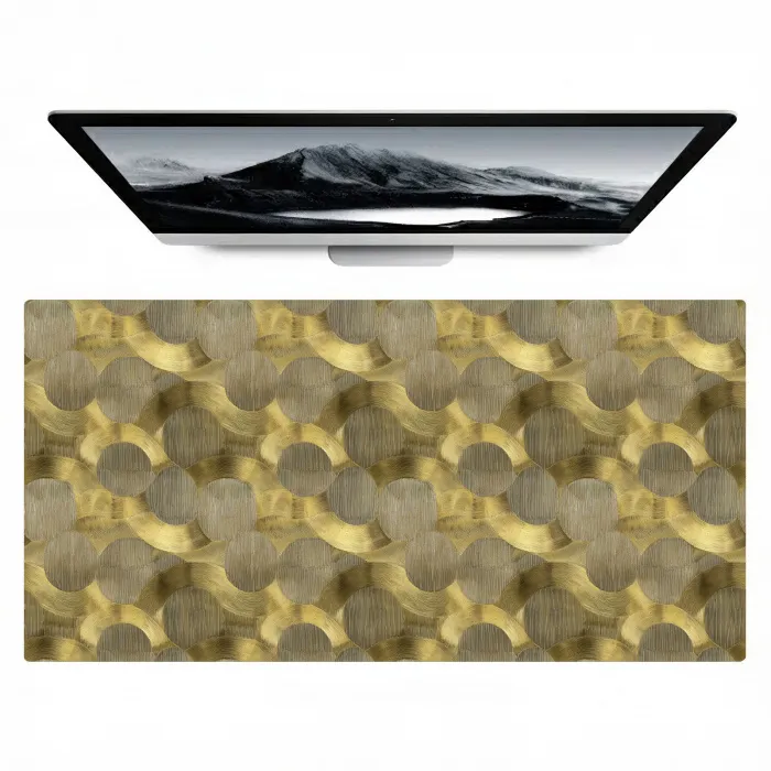 Modern - Geometrisch - Goud Muismat XXL klein 681 -zzz3d