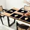 Solitair blad in goud Placemat vinyl groot -zzsfeer4_Kitchenyeah-website