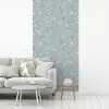 Klassiek - Bloemen - Blauw fotobehang vinyl groot 64 -woonkamer