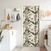 Klassiek - Botanisch - Zwart - Beige deurposter klein 289 -sfeer5