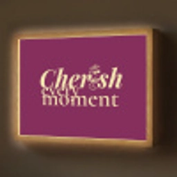 Cherish every moment - Cocktailglas - Bordeaux Light Box met batterij (Wandlamp) middel -z3d_website