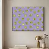 Kiwi - Patroon - Paars Textielframe zwart klein 947 -sfeer2