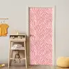 Zebra - Print - Roze deurposter klein 289 -sfeer4