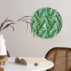 Tropisch - Palmbladeren - Groen Wandcirkel kunststof plaat 5mm dik klein 188 -sfeer4