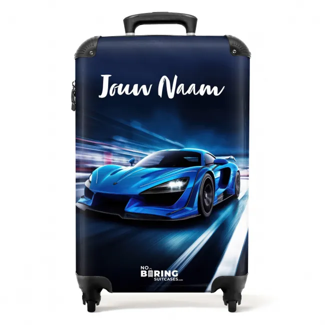 Blauwe blitz NBS - Handbagage koffer - Kinderen Unisex middel -productfoto_recht