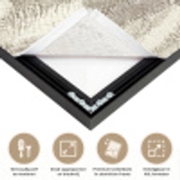 Slang - Textuur - Zand Textielframe zwart klein 947 -USP_feed_closeupNL