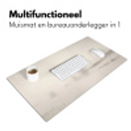 Boom - Mist - Sneeuw - Winter - Minimalistisch Muismat XXL klein -sfeer4