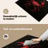 Krab - Rood - Vissen - Schaaldieren Inductie beschemer met haakjes klein -ky-schoon-nl