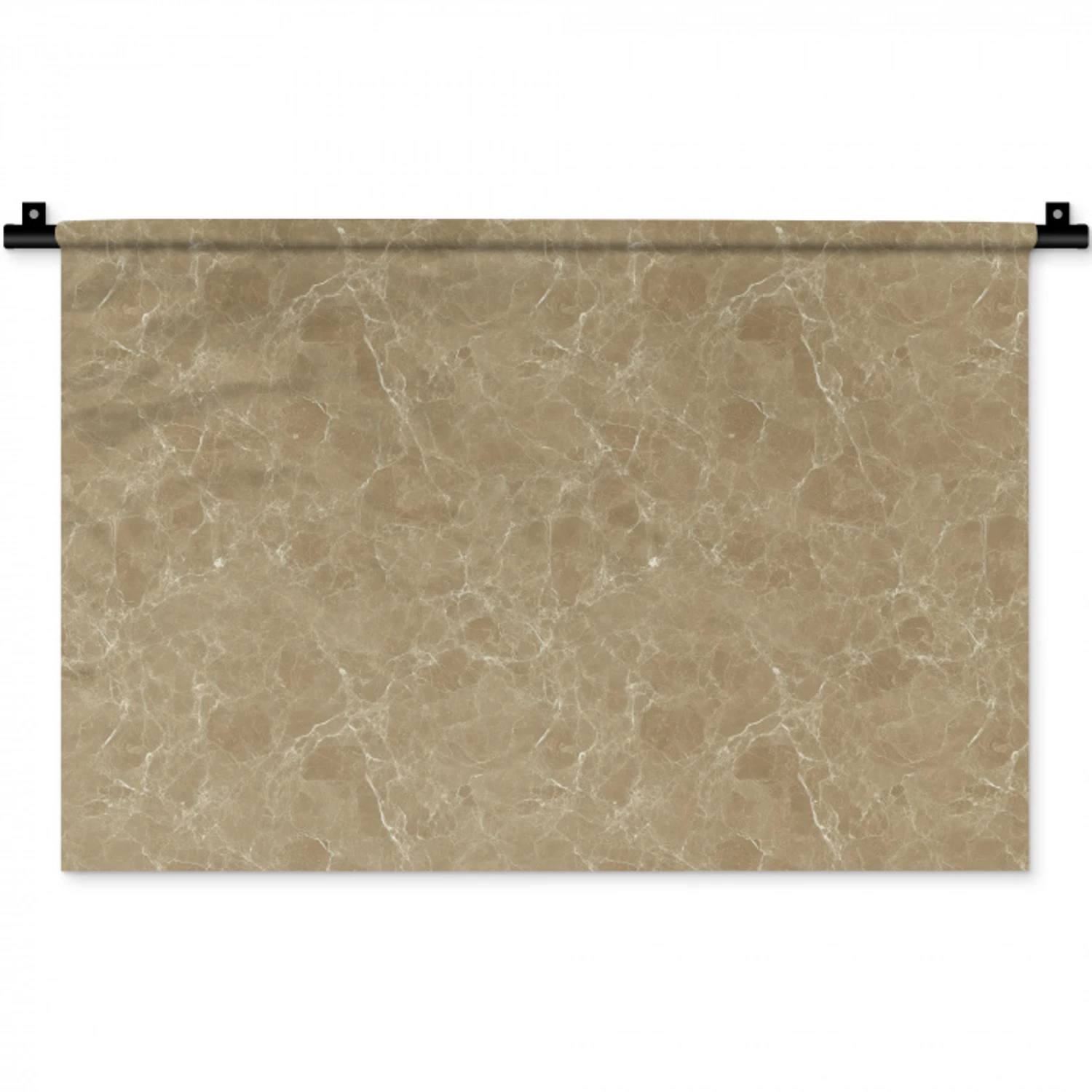 Beige - Marmer - Witte aders Wandkleed katoen klein 269 -zz3d