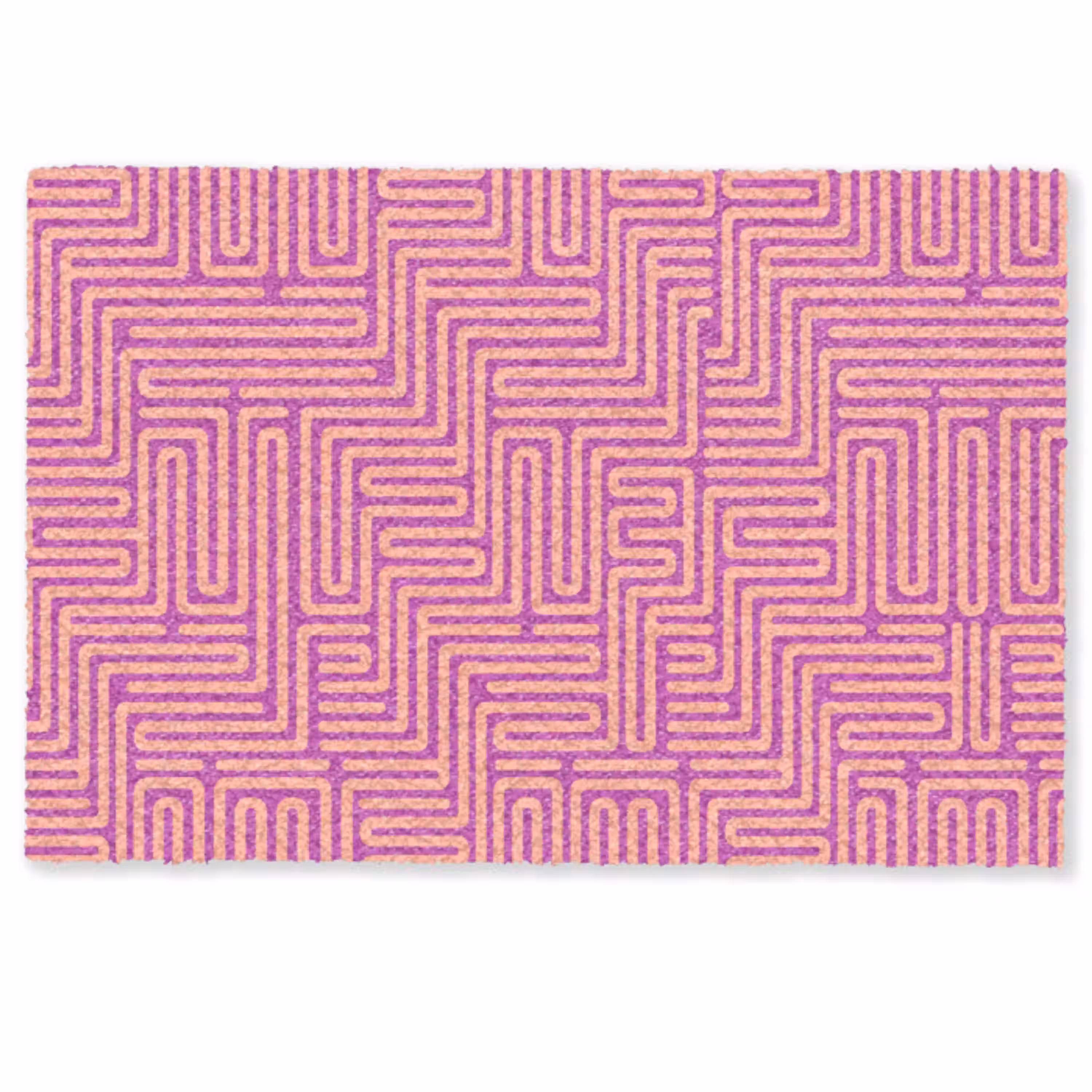 Patroon - Lijnen - Abstract - Modern - Paars Deurmat klein -zkaufland3d