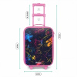 Neon sporttrofee design Kinderkoffer - Roze klein -productfoto_formaten