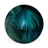 Palmblad - Tropisch - Natuur - Jungle Wandcirkel aluminium klein -3d