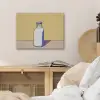 Glazen - Fles - Illustratie - Melk PET vilt klein -sfeer3