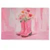 Roze - Bloemen - Cowboy Deurmat klein -zkaufland3d