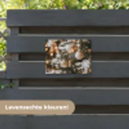 Kerst - Kerstboom - Winter - Binnen - Sneeuw tuinposter los doek klein -sfeer3