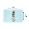 Blauw - Ananas - Disco - Discobal Placemat vinyl groot -specs