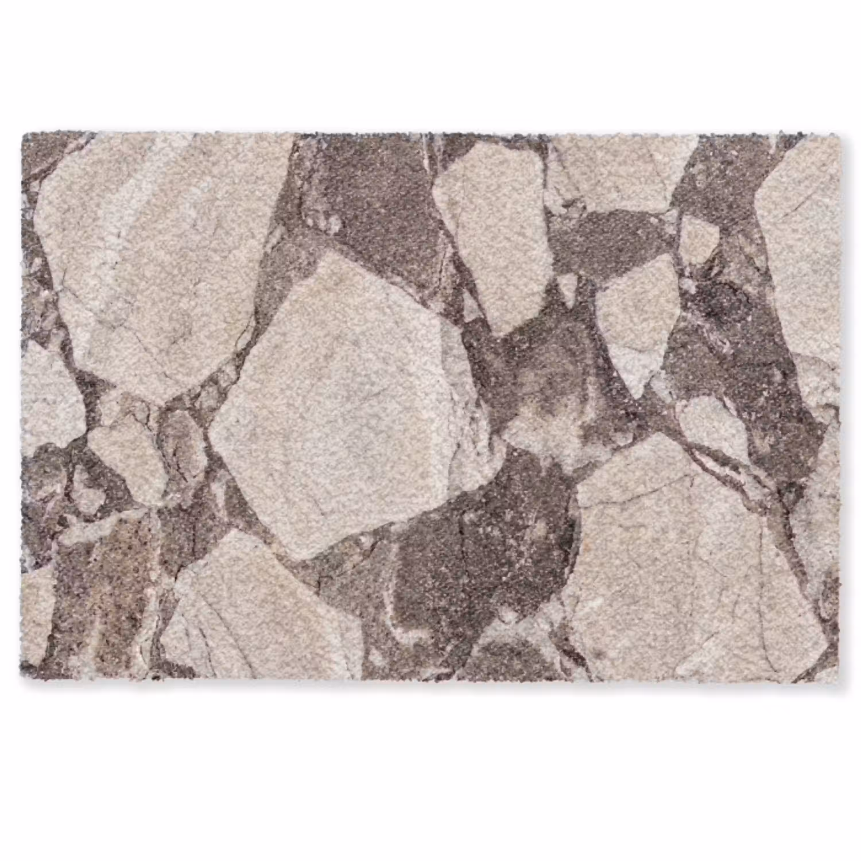 Textuur - Marmer - Abstract - Beige - Bruin Deurmat klein -zkaufland3d
