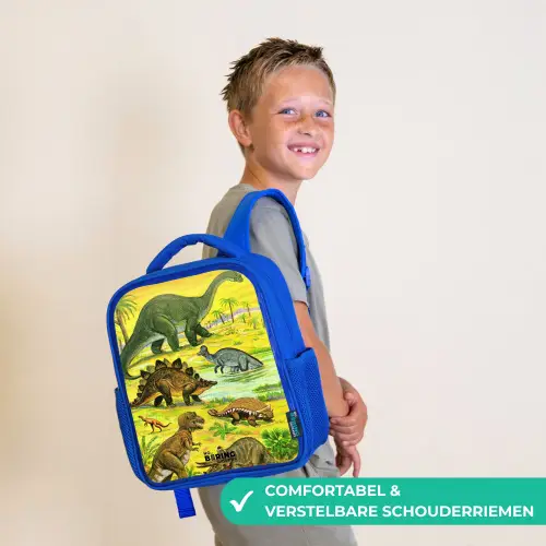 Dino's bij het water Kinderrugzak - Blauw middel -sfeer3_NL
