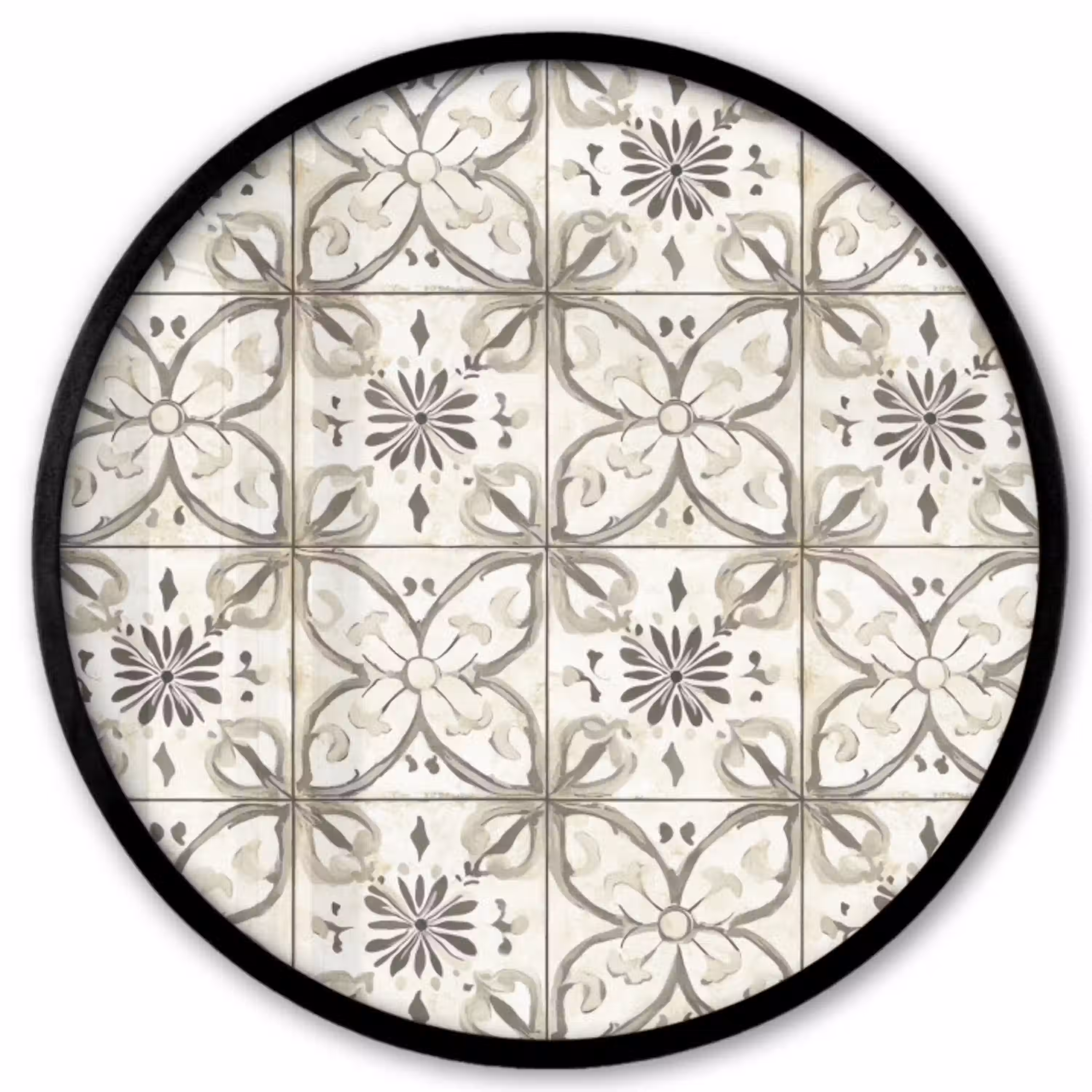 Antiek - Tegel - Beige Fotolijst rond zonder passe partout klein 856 -3d