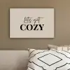 Beige - Winter - Quote - Cozy canvas 2cm klein -sfeer3