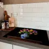 Tulpen - Kleuren - Hout - Vaas Inductie beschermer vinyl 3mm klein -sfeer3