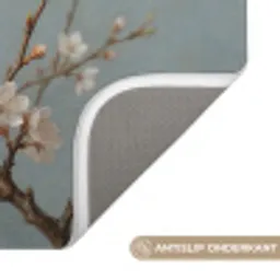 Botanisch - Stilleven - Blauw Badmat klein -USP_AntislipNL