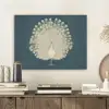 Vogel - Blauw - Vintage PET vilt klein -sfeer1