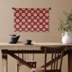 Retro - Madelief - Roze Wandkleed katoen klein 269 -sfeer6